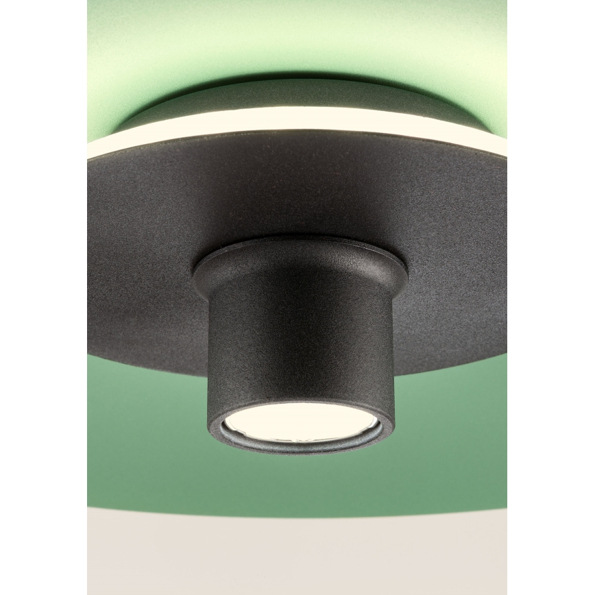 Redo 01-3019 - Lampa wisząca LED na lince LARS LED/14W/230V + LED/10W, średnica 60 cm, CRI 90, zielona