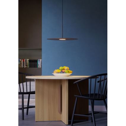 Redo 01-3047 - Lampa wisząca LED na przewodzie LAKE LED/13W/230V CRI 90 śr. 50 cm czarna