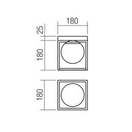 Redo 01-3053 - Lampa sufitowa ZODIAC 1xE14/28W/230V