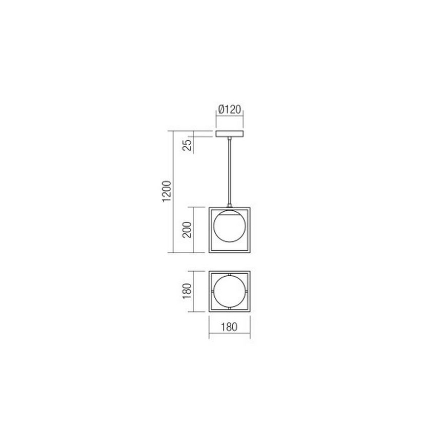 Redo 01-3056 - Żyrandol na lince ZODIAC 1xE14/28W/230V