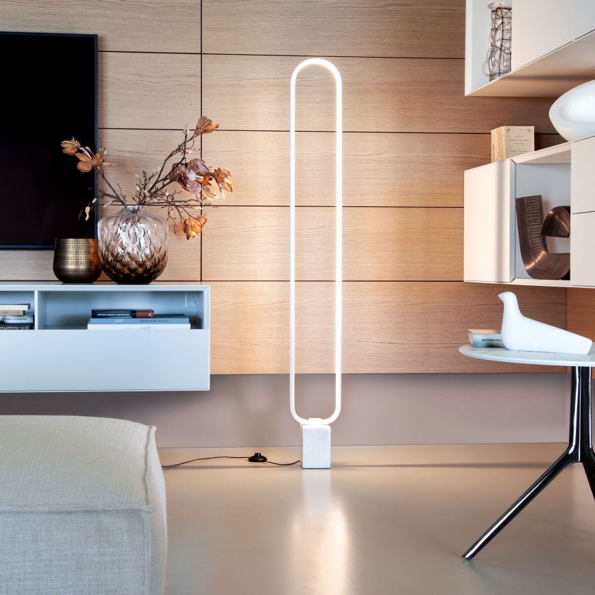 Redo 01-3061 - LED Lampa podłogowa ściemnialna ADO LED/24W/230V białe