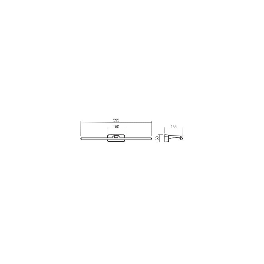 Redo 01-3085 - LED Kinkiet galeryjka STEAM LED/12W/230V biała