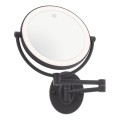 Redo 01-3088 - LED Ściemn. dotykowa lusterko kosmetyczne SELFIE LED/7W/230V 3000/4000/6000K czarne