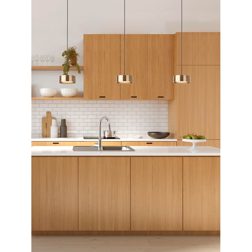 Redo 01-3100 - LED Żyrandol na lince PUNKT LED/6W/230V śr. 15 cm mosiądz