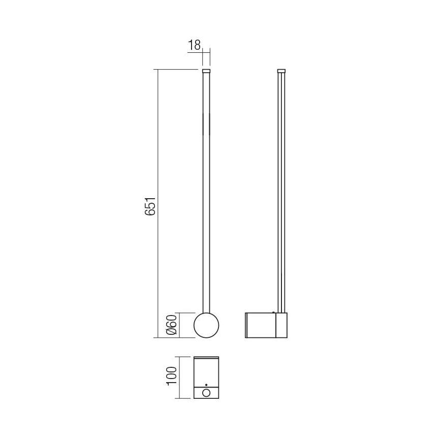 Redo 01-3120 - LED Kinkiet TABOO LED/9W/230V biały