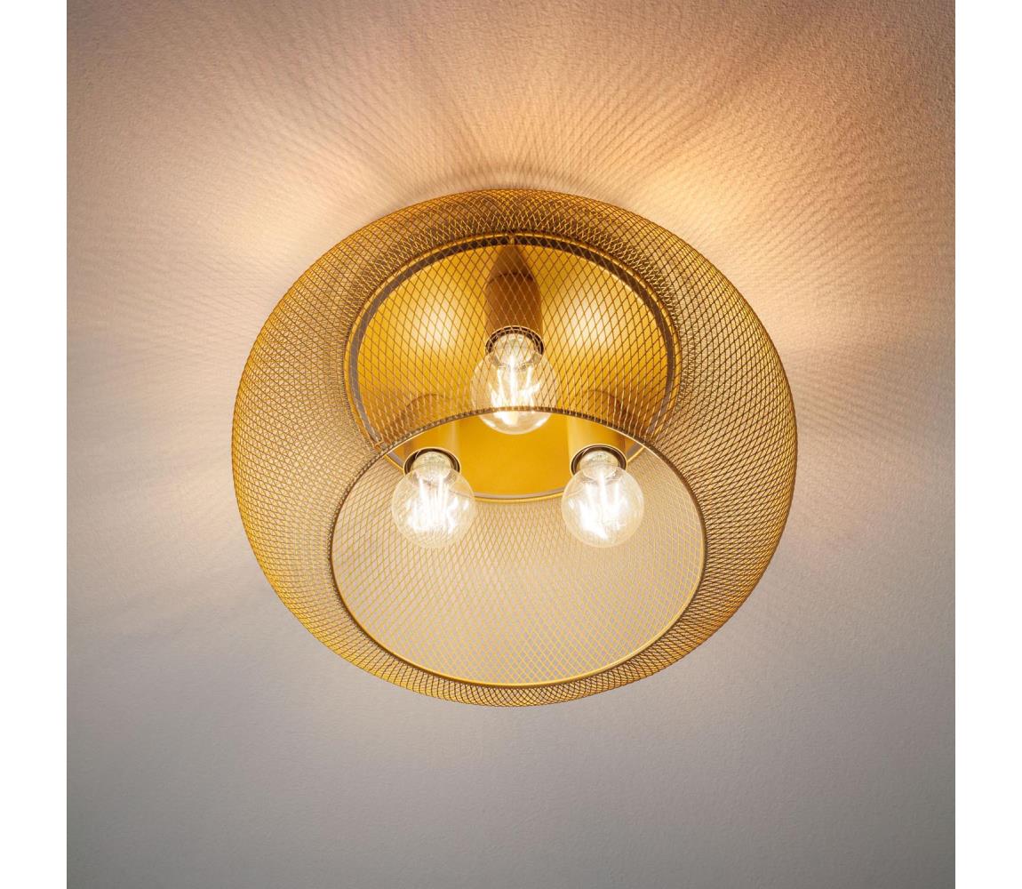Redo 01-3139 - Lampa sufitowa CROKET 3xE27/42W/230V śr. 40 cm złoty