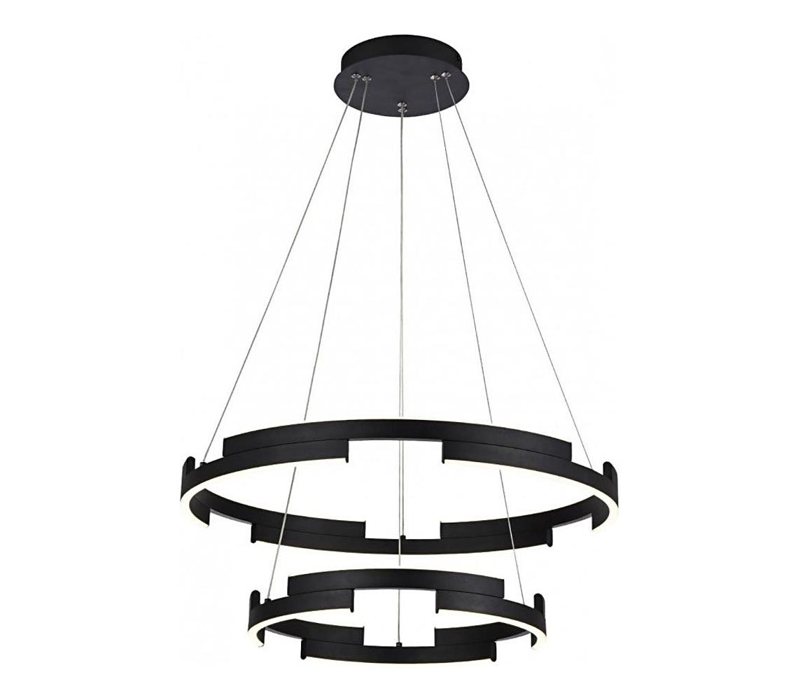 Redo 01-3179 - LED Żyrandol ściemnialny na lince CASTLE LED/60W/230V czarny