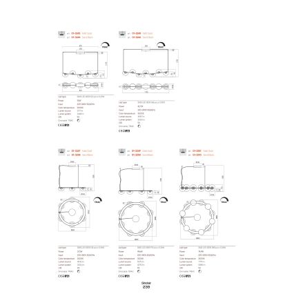 Redo 01-3241 - LED Kinkiet SINCLAIR LED/6,5W/230V CRI 93 IP21 złoty