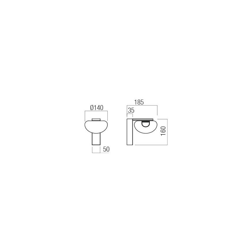 Redo 01-3242 - LED Kinkiet SINCLAIR LED/6,5W/230V CRI 93 IP21 czarny