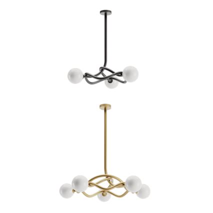 Redo 01-3257 - Żyrandol na pręcie CONFUSIO 3xE14/28W/230V śr. 76 cm czarny