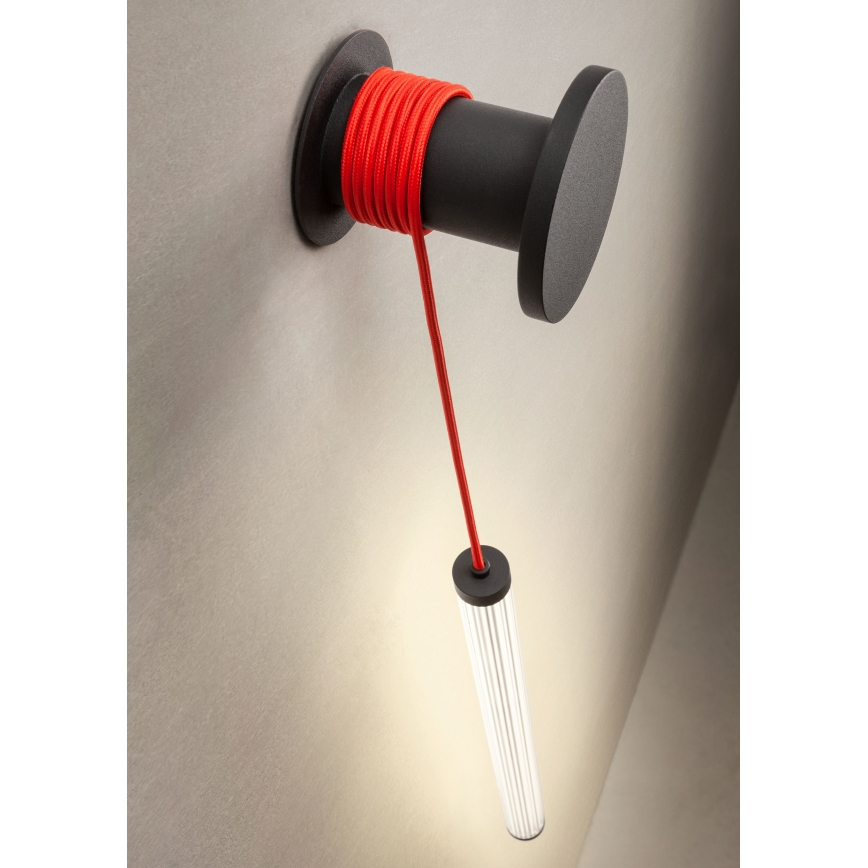 Redo 01-3304 - LED ściemnialna lampa ścienna SWING LED/16W/230V 3000/4000K CRI 90 czarna