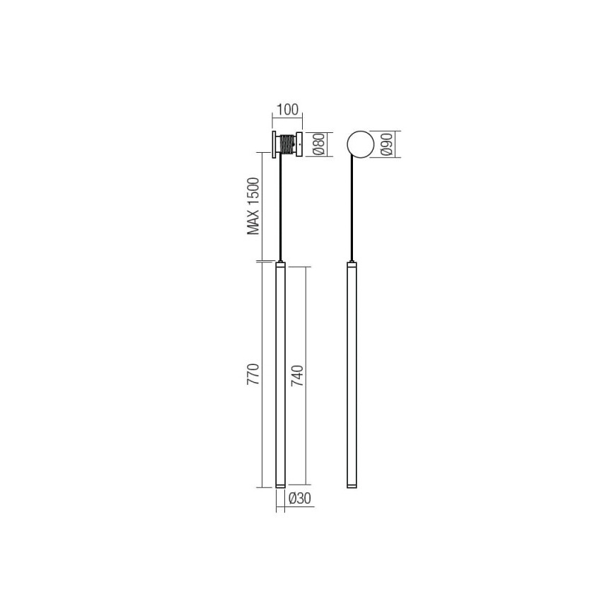 Redo 01-3304 - LED ściemnialna lampa ścienna SWING LED/16W/230V 3000/4000K CRI 90 czarna