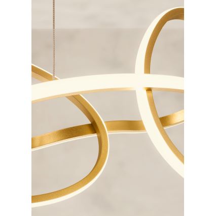 Redo 01-3389 - LED ściemnialny żyrandol na lince BIAS LED/90W/230V 3000/4500/6500K CRI 90 złoty