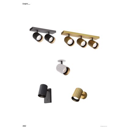 Redo 01-3405 - Oprawa punktowa DELPHI 3xGU10/7W/230V złota