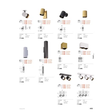 Redo 01-3406 - Oprawa punktowa DELPHI 3xGU10/7W/230V czarna