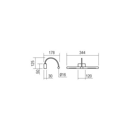 Redo 01-3464 - LED Kinkiet galeryjka KENDO LED/6W/230V 34,4 cm CRI 92 biały