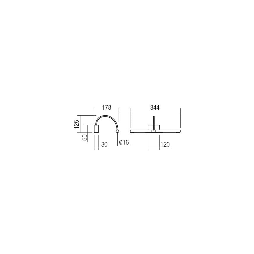 Redo 01-3465 - LED Kinkiet galeryjka KENDO LED/6W/230V 34,4 cm CRI 92 czarny