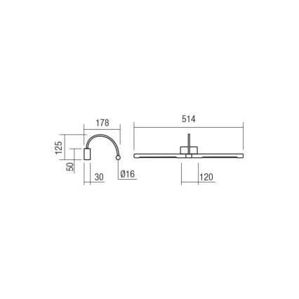 Redo 01-3466 - LED Kinkiet galeryjka KENDO LED/11W/230V 51,4 cm CRI 92 biały