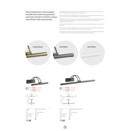 Redo 01-3468 - LED Kinkiet galeryjka IKON LED/7,3W/230V 29,5 cm CRI 92 biały