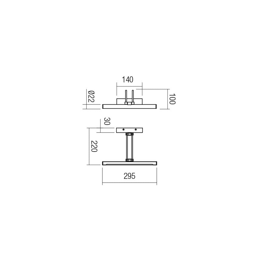 Redo 01-3469 - LED Kinkiet galeryjka IKON LED/7,3W/230V 29,5 cm CRI 92 czarny