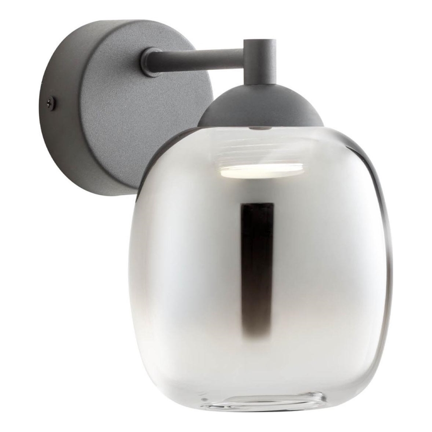 Redo 01-3483 - Lampa ścienna LED KHADI LED/6W/230V CRI 90 czarna/przydymiona