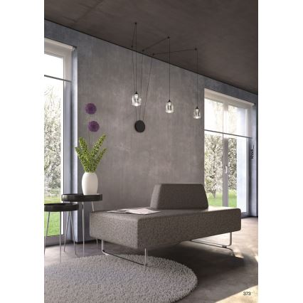 Redo 01-3485 - Lampa ścienna LED ściemnialna KHADI 3xLED/5,5W/230V CRI 90 śr. 12 cm czarna/dymiona