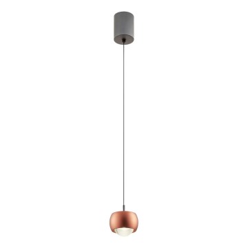 Redo 01-3548 - LED Żyrandol na lince AVES LED/12W/230V śr. 9,6 cm CRI 90 miedź
