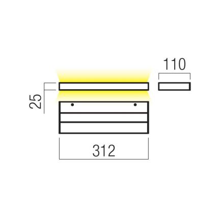 Redo 01-3552 - LED Kinkiet SEED LED/15W/230V biały