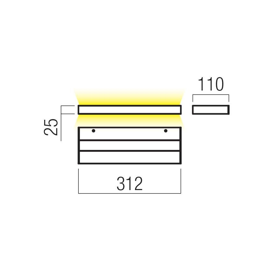 Redo 01-3552 - LED Kinkiet SEED LED/15W/230V biały