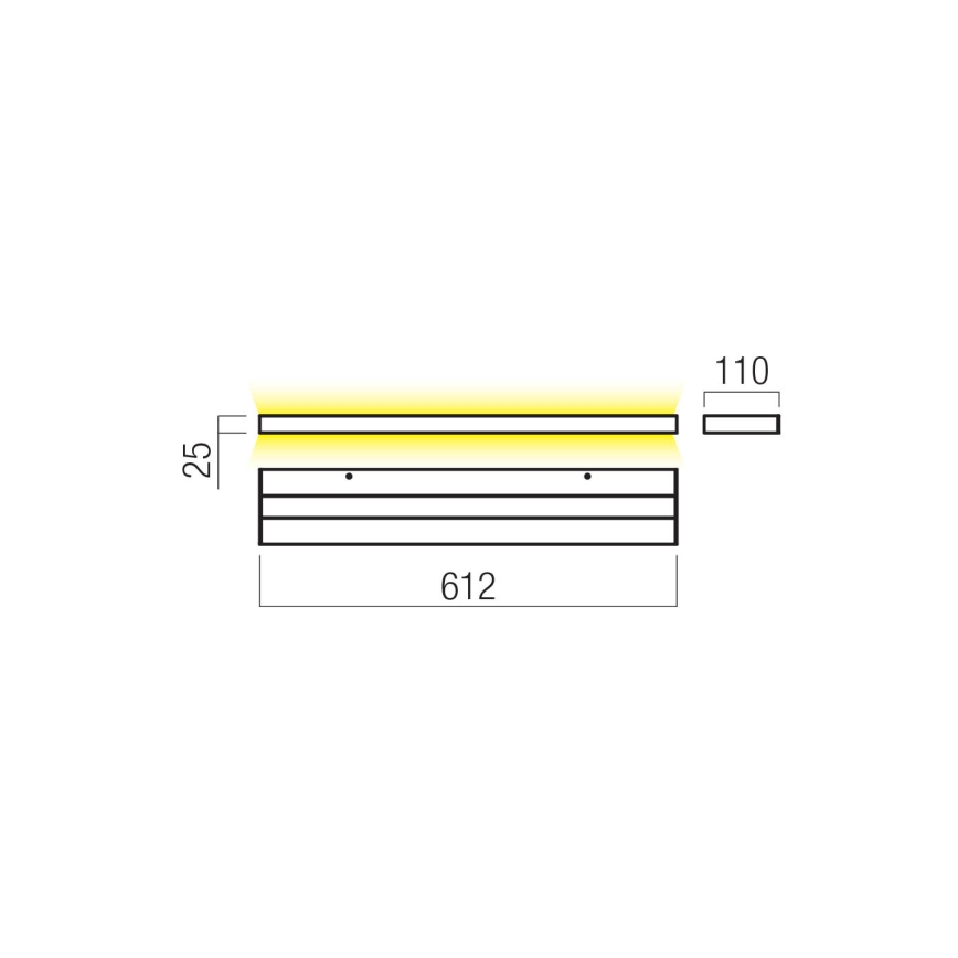 Redo 01-3554 - LED Kinkiet SEED LED/30W/230V biały