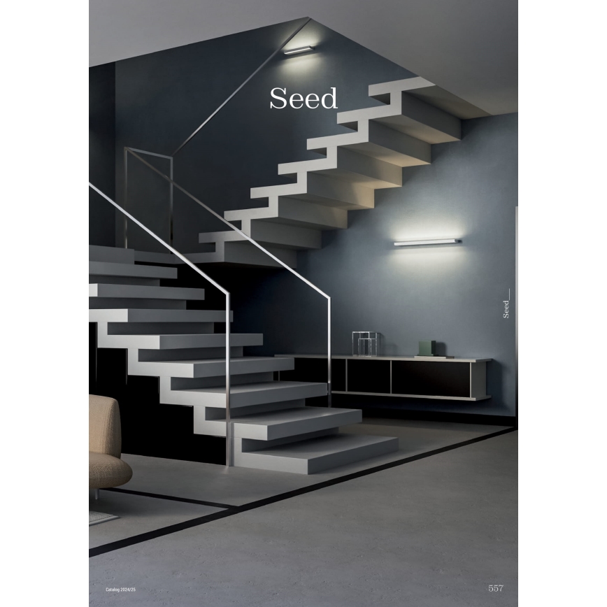 Redo 01-3555 - LED Kinkiet SEED LED/30W/230V czarny