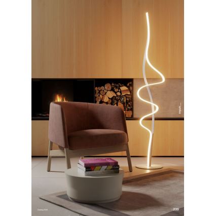 Redo 01-3625 - Ściemnialna lampa stojąca LED IMPULS LED/36W/230V złota