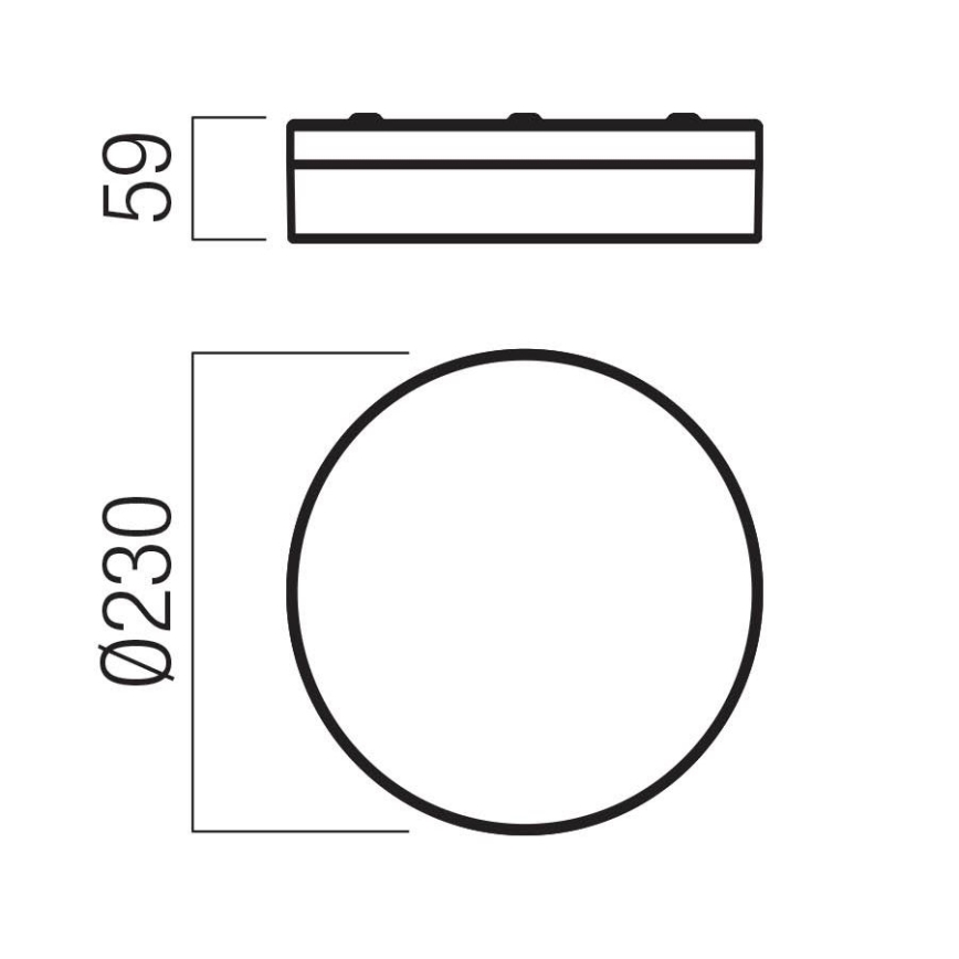 Redo 01-3727 - LED Plafon łazienkowy FRISBI LED/12W/230V śr. 23 cm CRI 90 3000/4000K IP44 chrom błyszczący