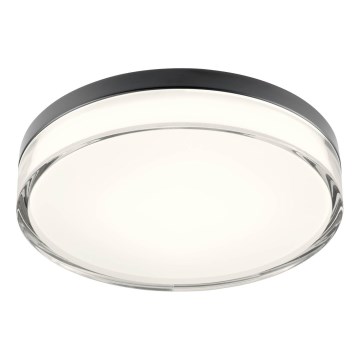 Redo 01-3736 - LED Plafon łazienkowy FRISBI LED/18W/230V śr. 28 cm CRI 90 3000/4000K IP44 czarny