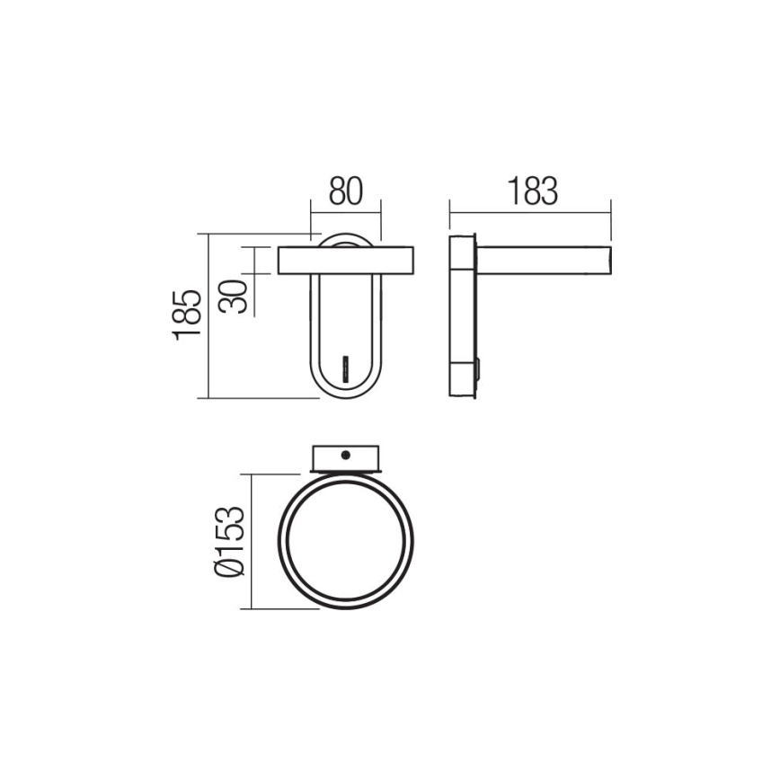 Redo 01-3763 - LED Kinkiet KEEN LED/6W/230V CRI 90 3000K biały