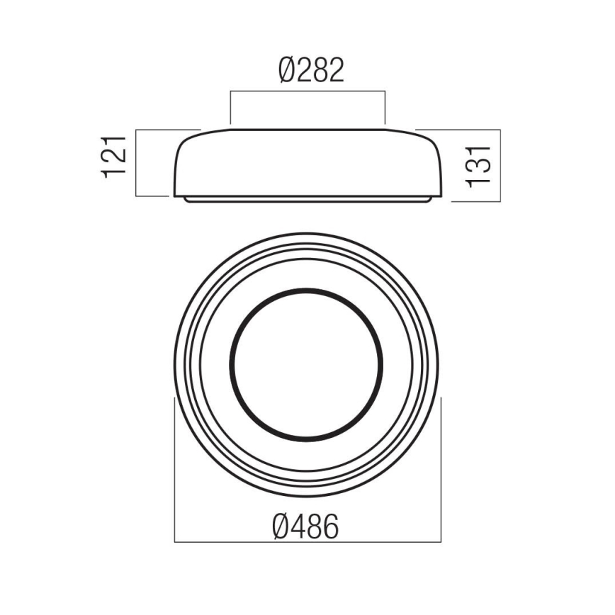 Redo 01-3940 - Oprawa sufitowa LED DIP LED/30W/230V 2700/3000/4000/5000/6500K CRI 90 śr. 48,6 cm biała
