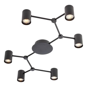 Redo 01-4048 - Oświetlenie punktowe WEBB 6xGU10/10W/230V czarne