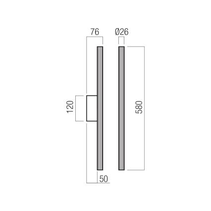 Redo 01-4058 - Kinkiet LED ściemnialny NIKOS LED/10W/230V CRI 90 złoty