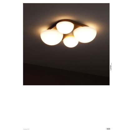 Redo 01-4333 - Oprawa sufitowa LED LUMIEN 4xLED/26W/230V 2700/3000K CRI 90 biały/czarny