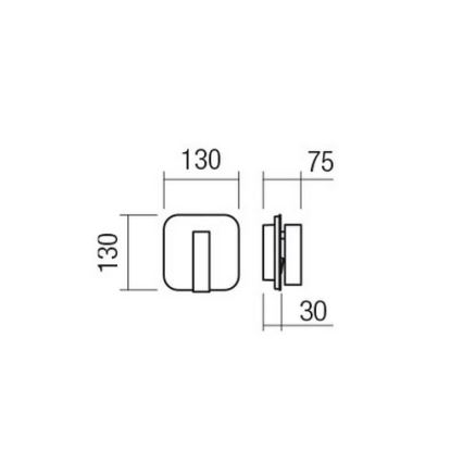 Redo 01-4473 - Kinkiet LED QUDA LED/6W/230V + LED/3W CRI 90 USB brązowy