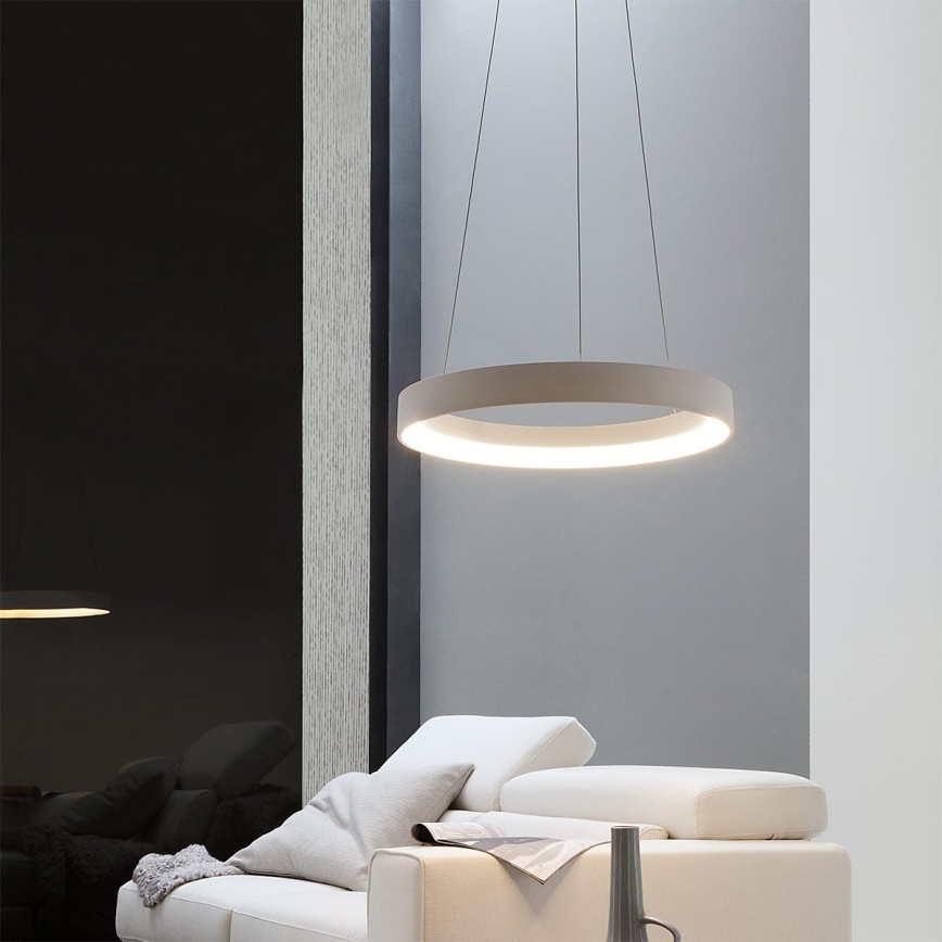 Redo 01-671 - LED Żyrandol na lince LOOP LED/38W/230V śr. 45 cm biały