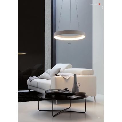 Redo 01-672 - LED Żyrandol na lince LOOP LED/48W/230V śr. 60 cm biały