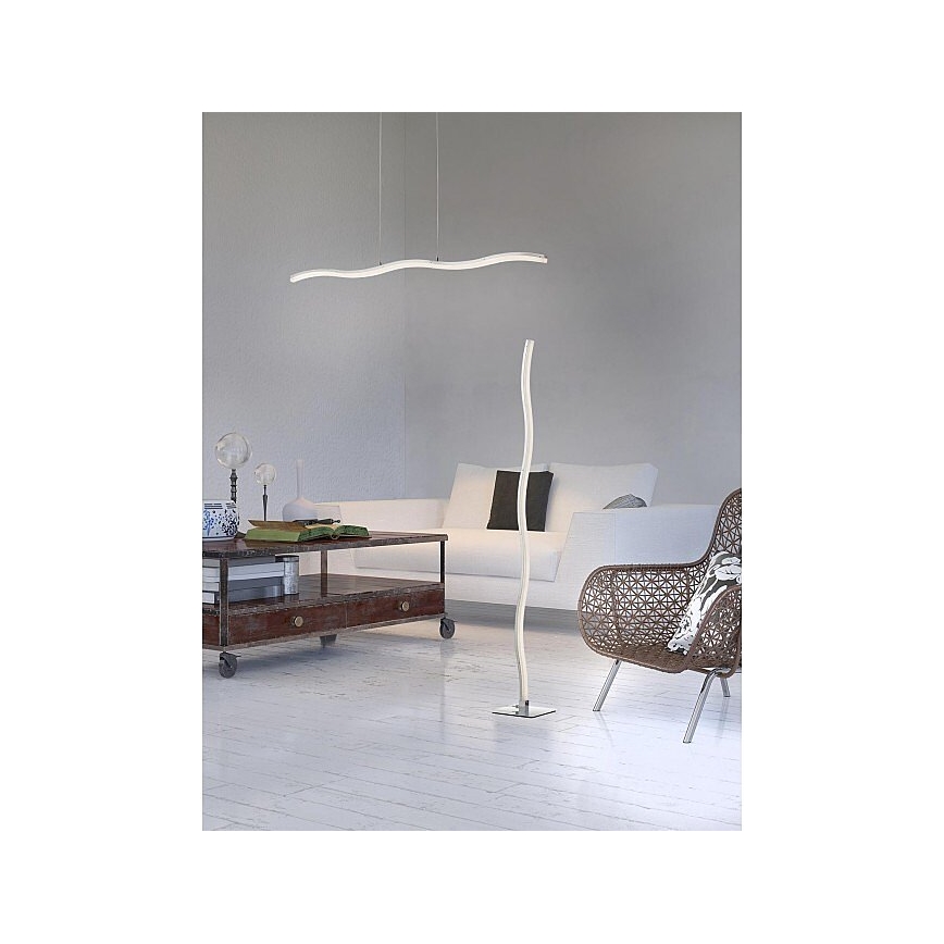Redo 01-893 - LED lampa wisząca na lince PULSE LED/23,1W/230V matowy chrom