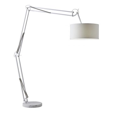 Redo 02-385 - Lampa podłogowa AZAR 1xE27/42W/230V biały/chrom