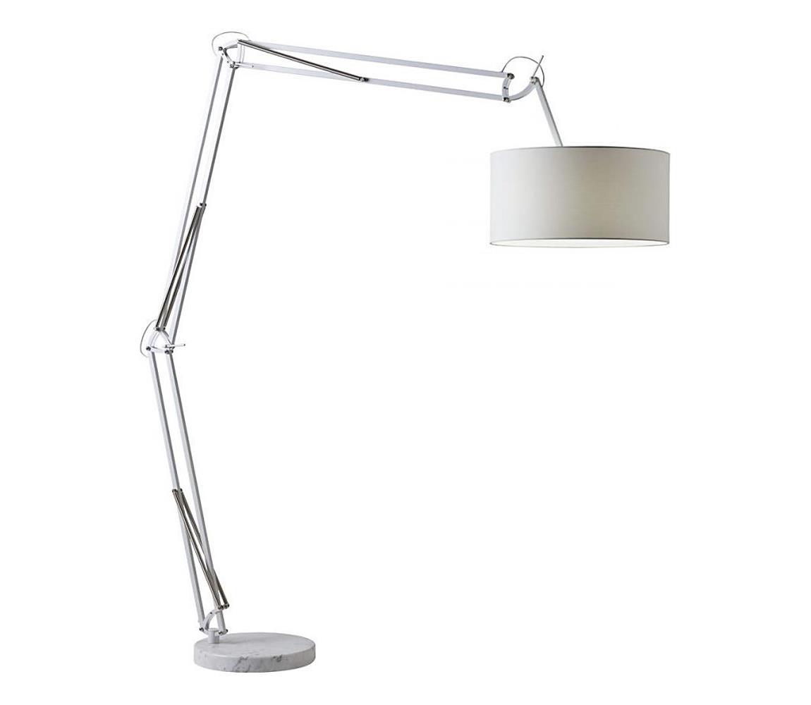 Redo 02-385 - Lampa podłogowa AZAR 1xE27/42W/230V biały/chrom