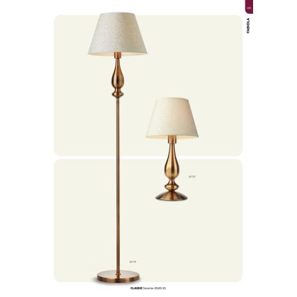 Redo 02-714 - Lampa podłogowa FABIOLA 1xE27/42W/230V