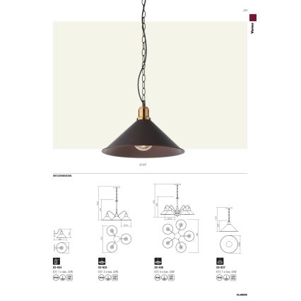 Redo 02-934 - Kinkiet VERNER 1xE27/42W/230V