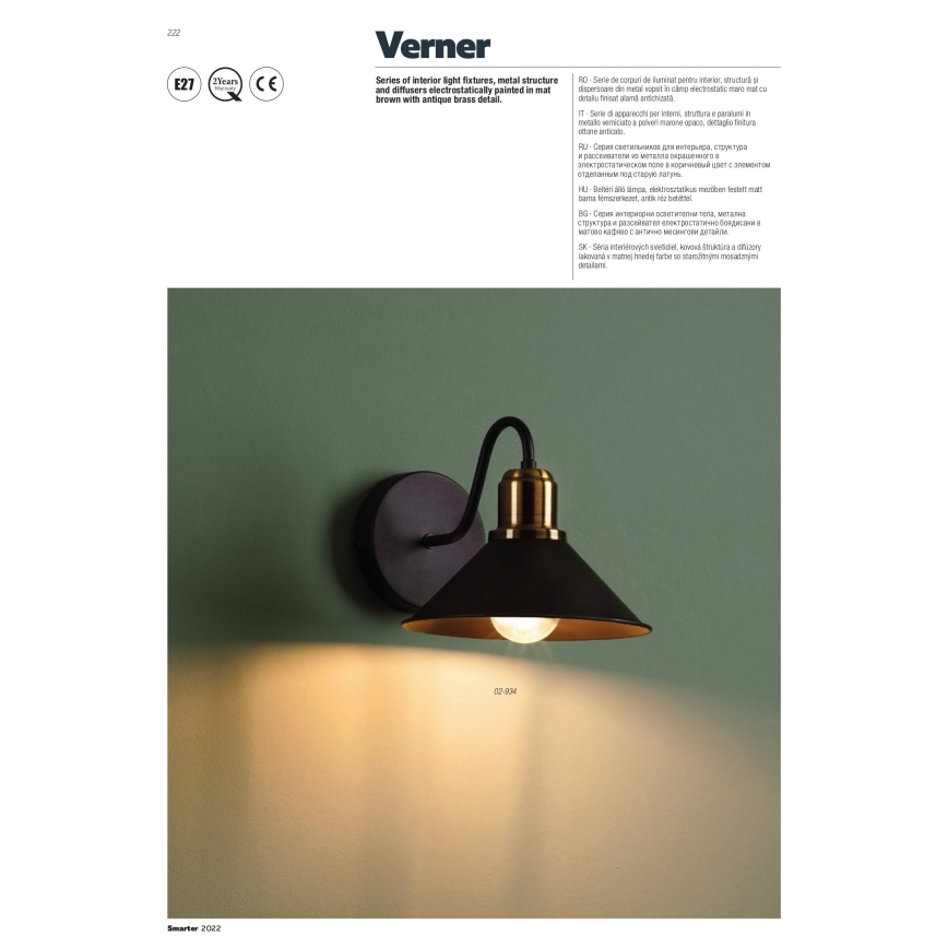 Redo 02-935 - Żyrandol na łańcuchu VERNER 3xE27/42W/230V