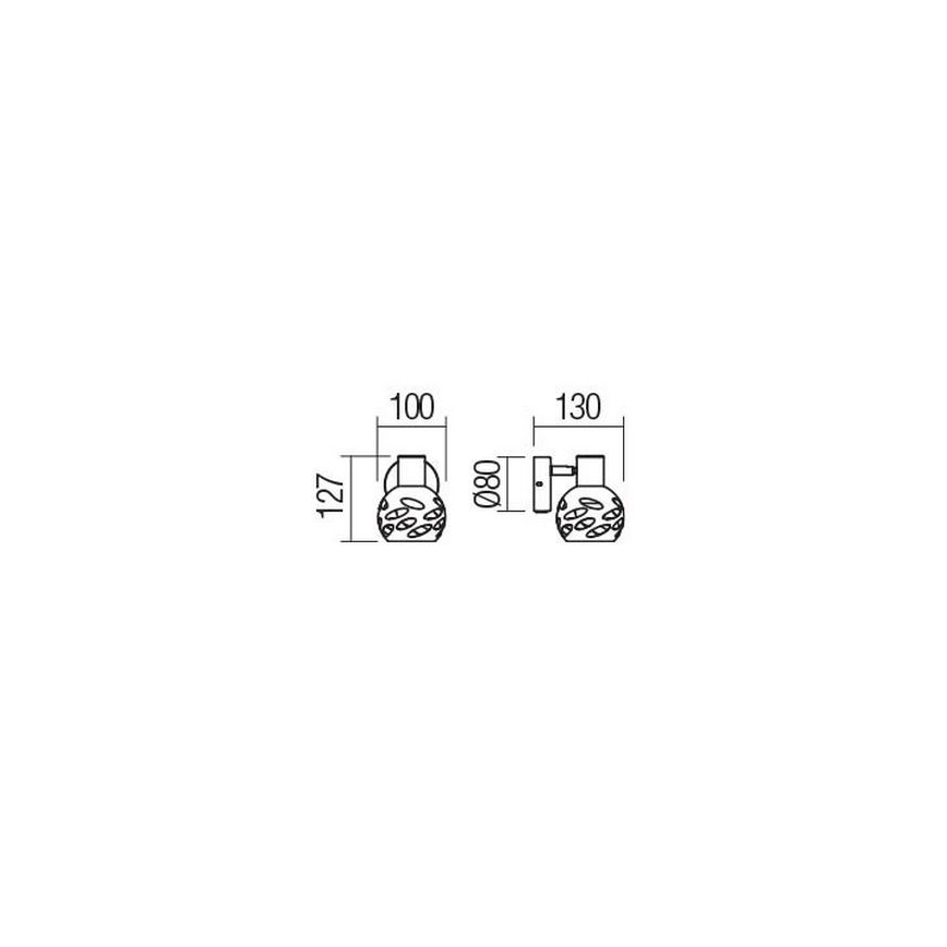 Redo 04-516 - Kinkiet punktowy TORN 1xE14/28W/230V
