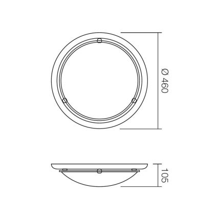 Redo 05-091 - Lampa sufitowa COSI 2xE27/42W/230V